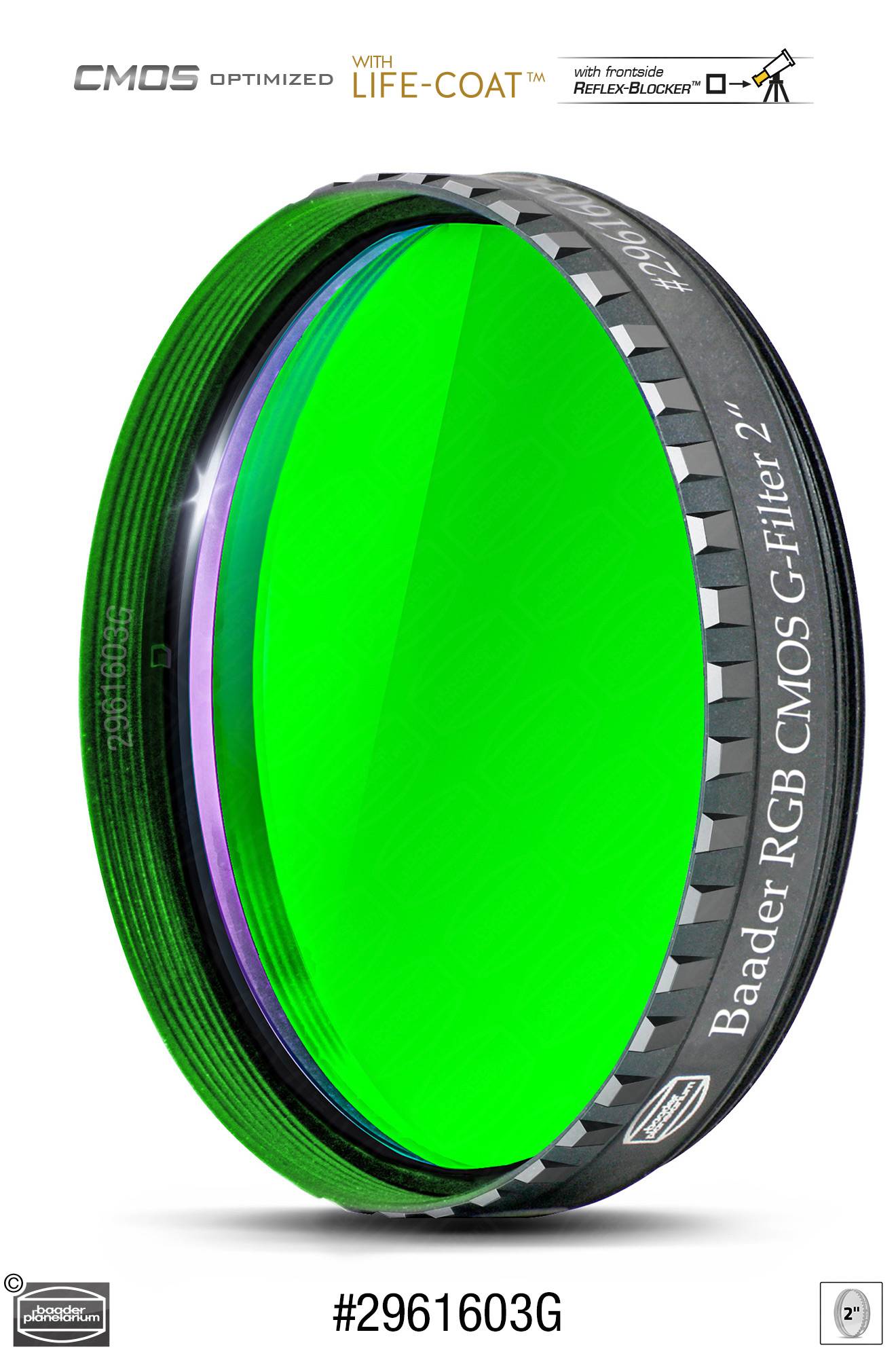 Baader RGB G Filtro 1¼" CMOS-ottimizzato Filtro L-RGB / CMOS