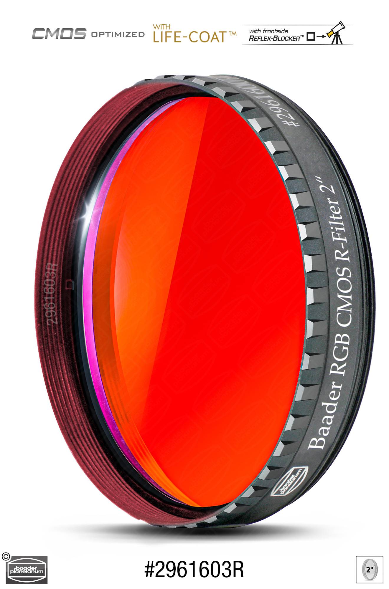 Baader RGB R Filtro CMOS-ottimizzato Filtro L-RGB / CMOS