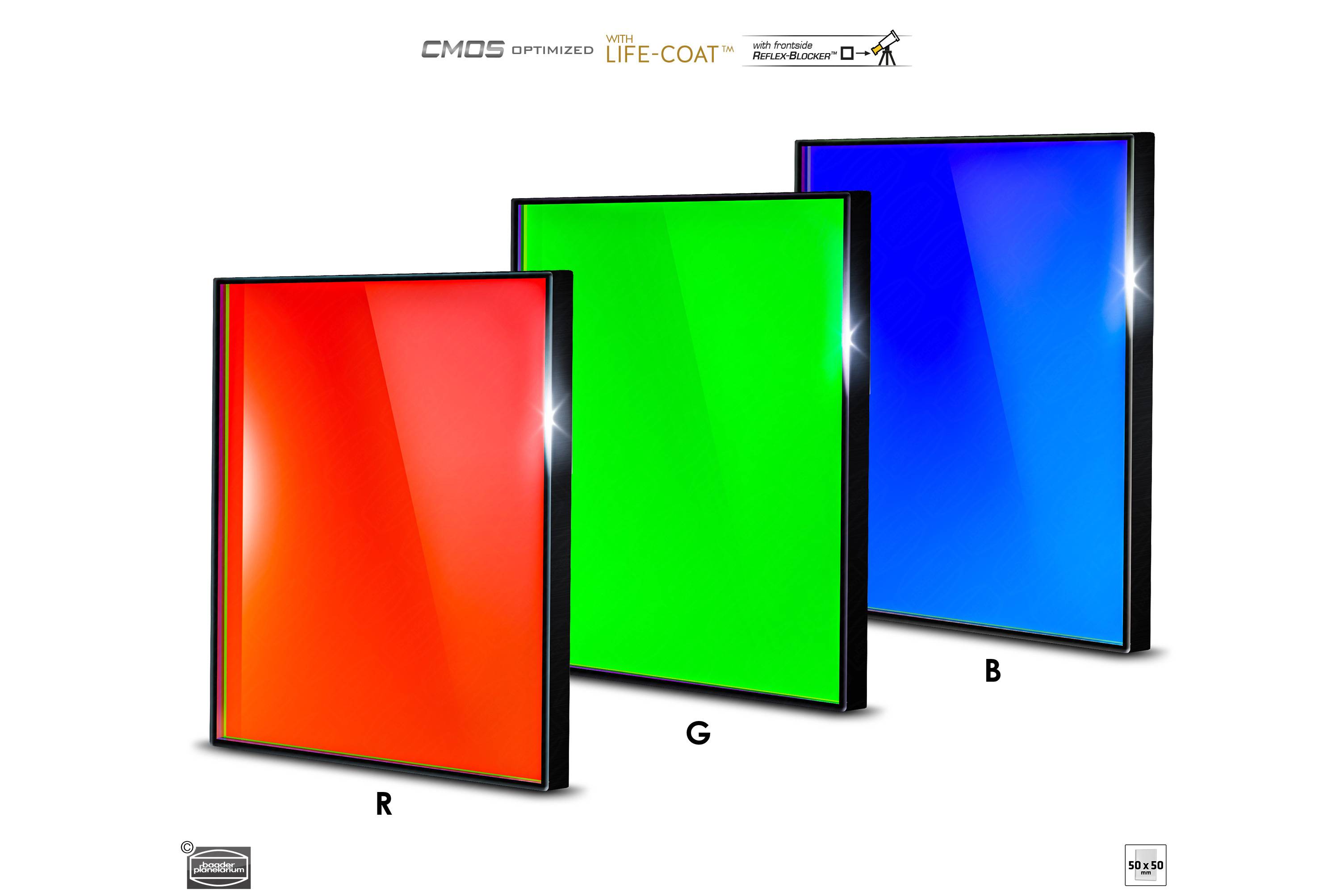 Baader RGB Filtro Set CMOS-ottimizzato Filtro L-RGB / CMOS