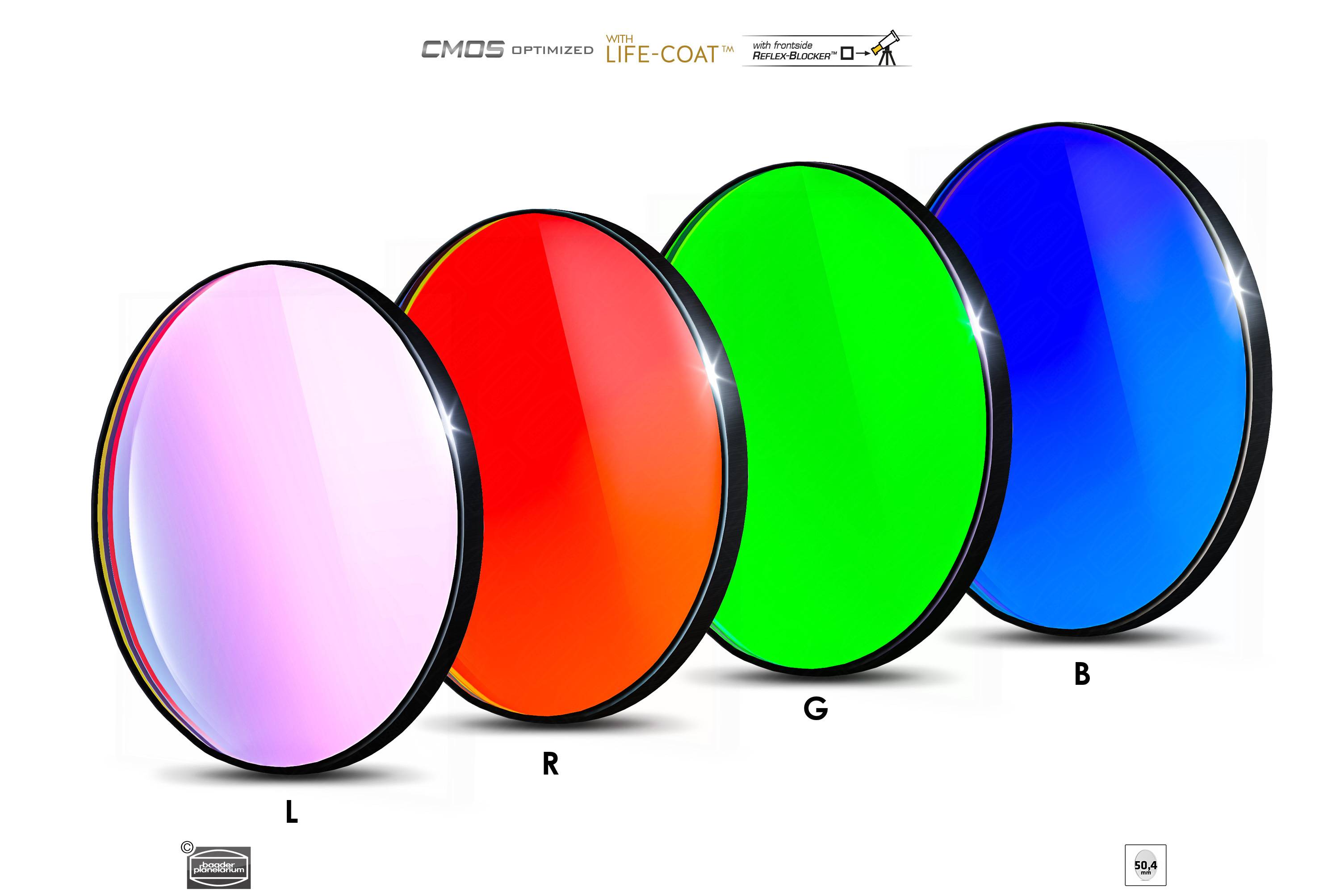 Baader LRGB Filtro Set CMOS-ottimizzato Filtro L-RGB / CMOS
