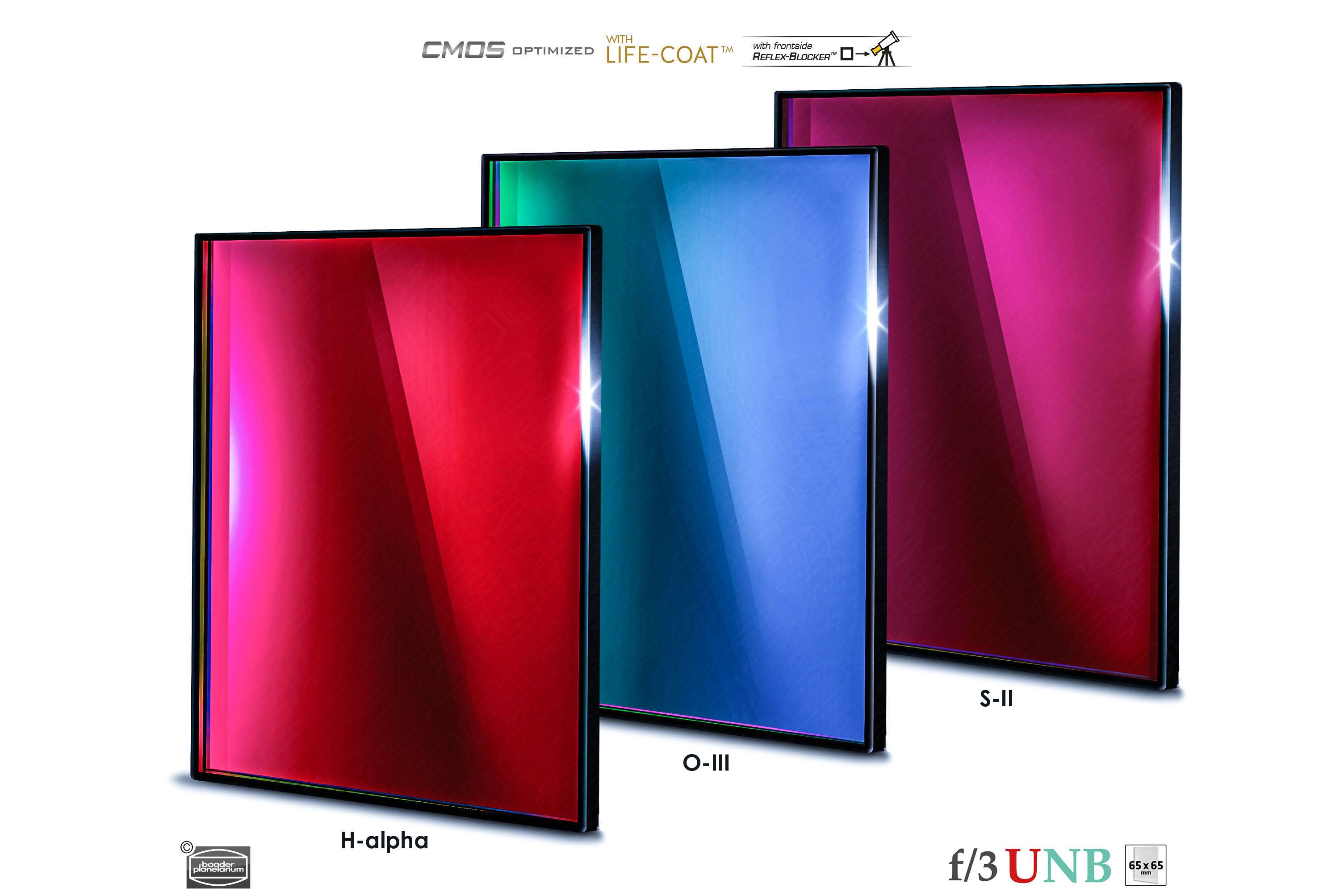 3.5 / 4nm f/3 Ultra-Highspeed Filtro-Set CMOS-ottimizzato (H-alpha / O-III / S-II) Filtro a Banda Stretta (Nebulare)