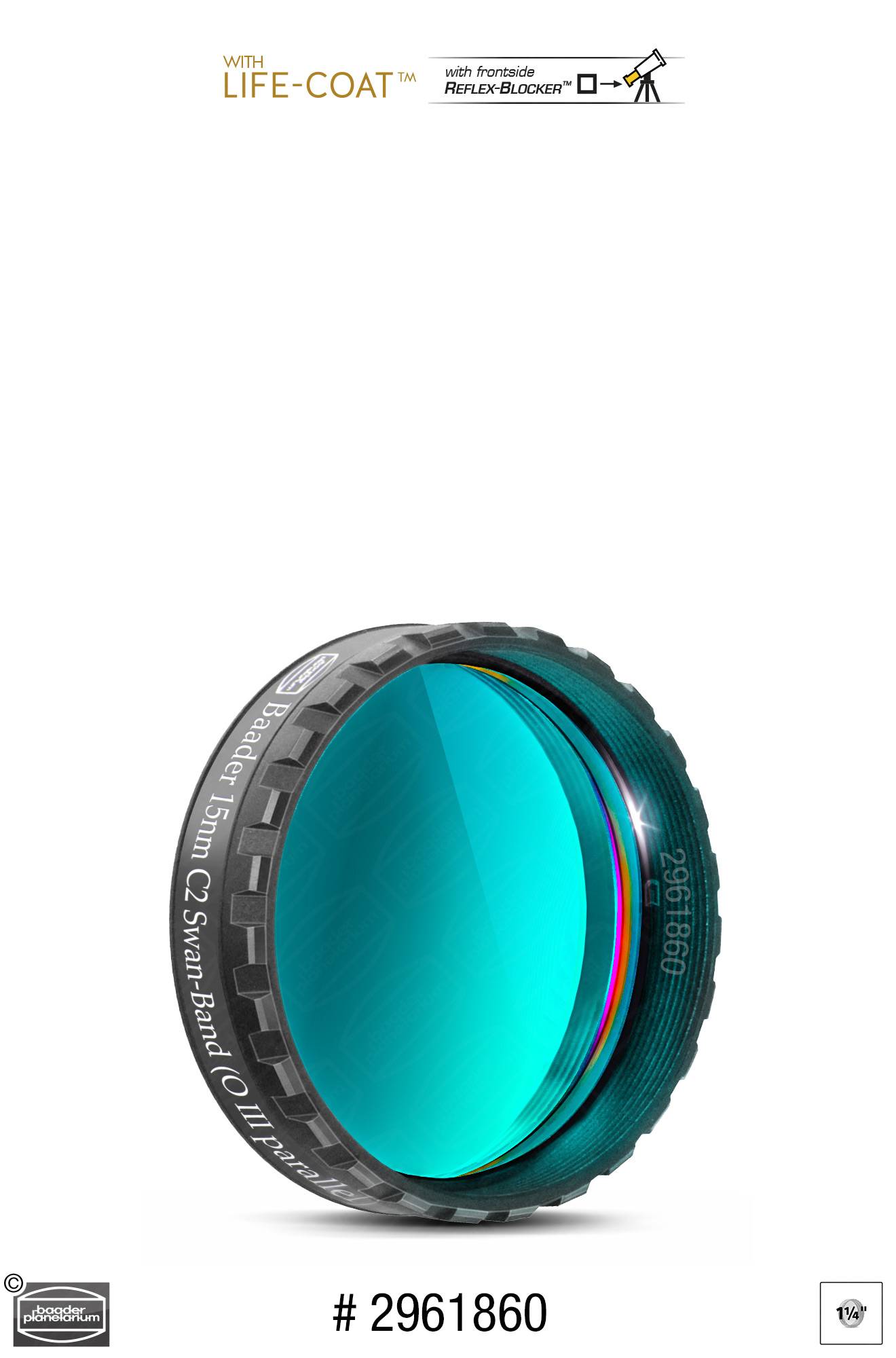 C2 Swan-Band Filtro (15nm ) O-III parallel Filtro Visuale e Fotografico