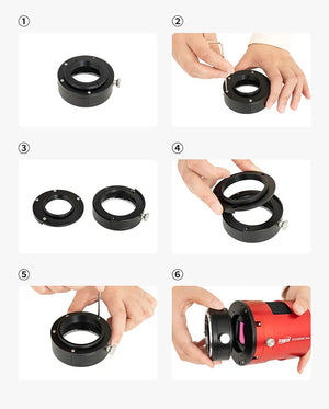 ZWO fd adapter M54 adattatore filettato M54 di precisione per astrofotografia per collegare accessori fotografici o astronomici