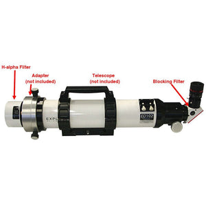 Lunt Solar Systems filtro h alpha ls50fha b1800d1 per osservazione solare o miglioramento del contrasto ottico