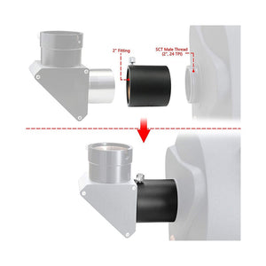 Take TK-10210 adattatore per accessori SCT da 2 pollici per telescopi Schmidt-Cassegrain
