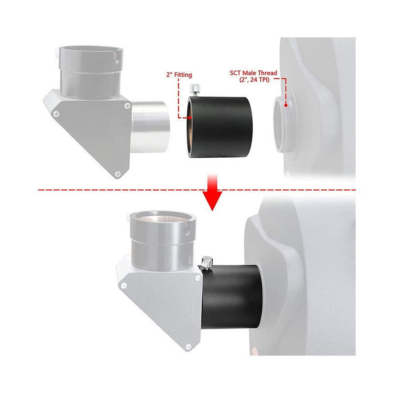 Take TK-10210 adattatore per accessori SCT da 2 pollici per telescopi Schmidt-Cassegrain