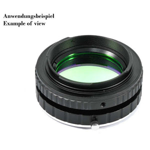 Adattatore per obiettivi EF su Canon EOS R con portafiltro da 2" per riprese astronomiche o microscopia digitale