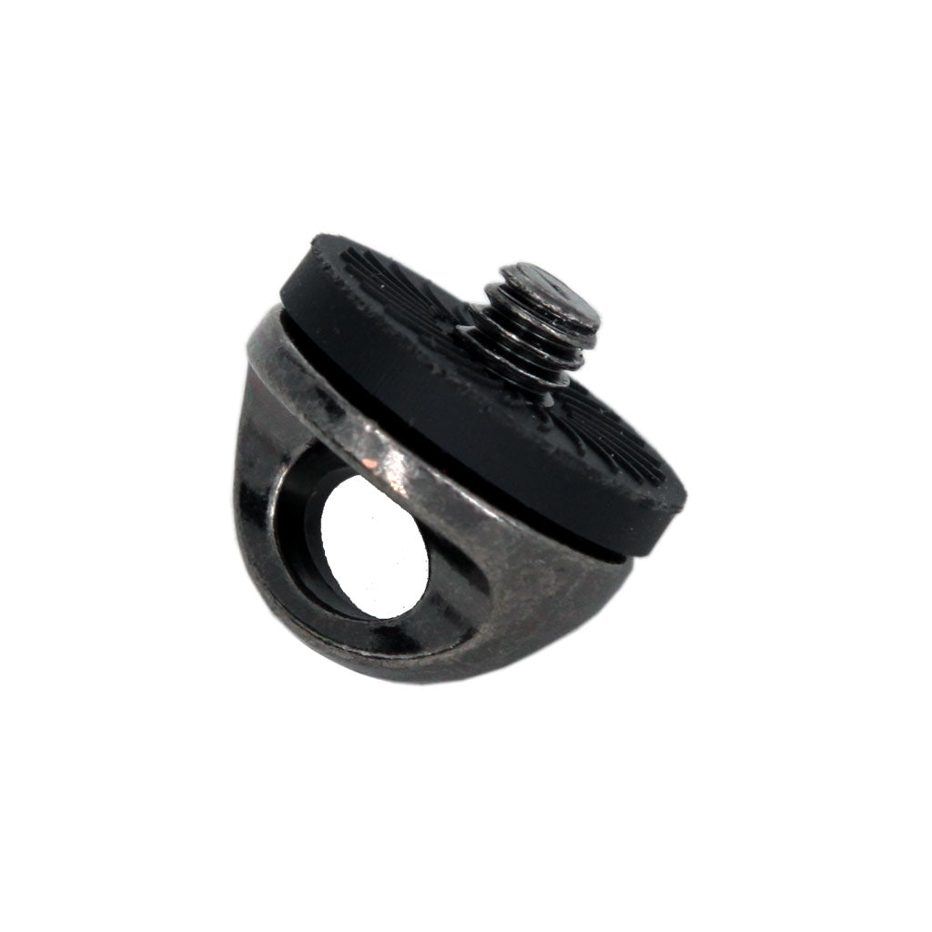 Nehmen Sie die TK-6041 1/4"-Schraube mit festem Griff, Aluminium + Gummischeibe
