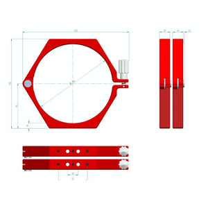 PrimaLuceLab anelli di sostegno plus 150 mm per connessioni e supporto del setup astronomico