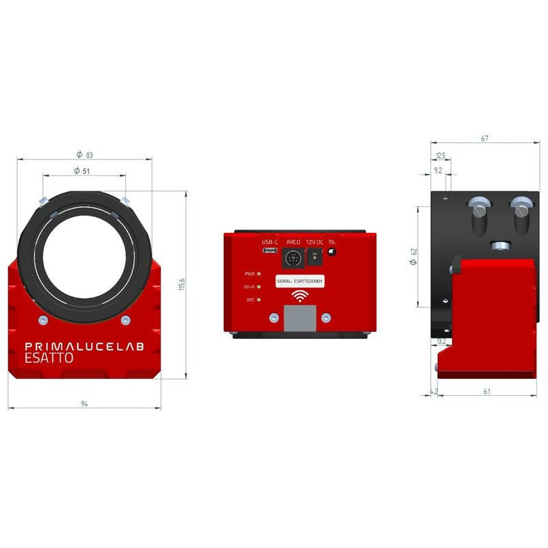 PrimaLuceLab ESATTO 2 robotic microfocuser per messa a fuoco motorizzata e precisa del telescopio