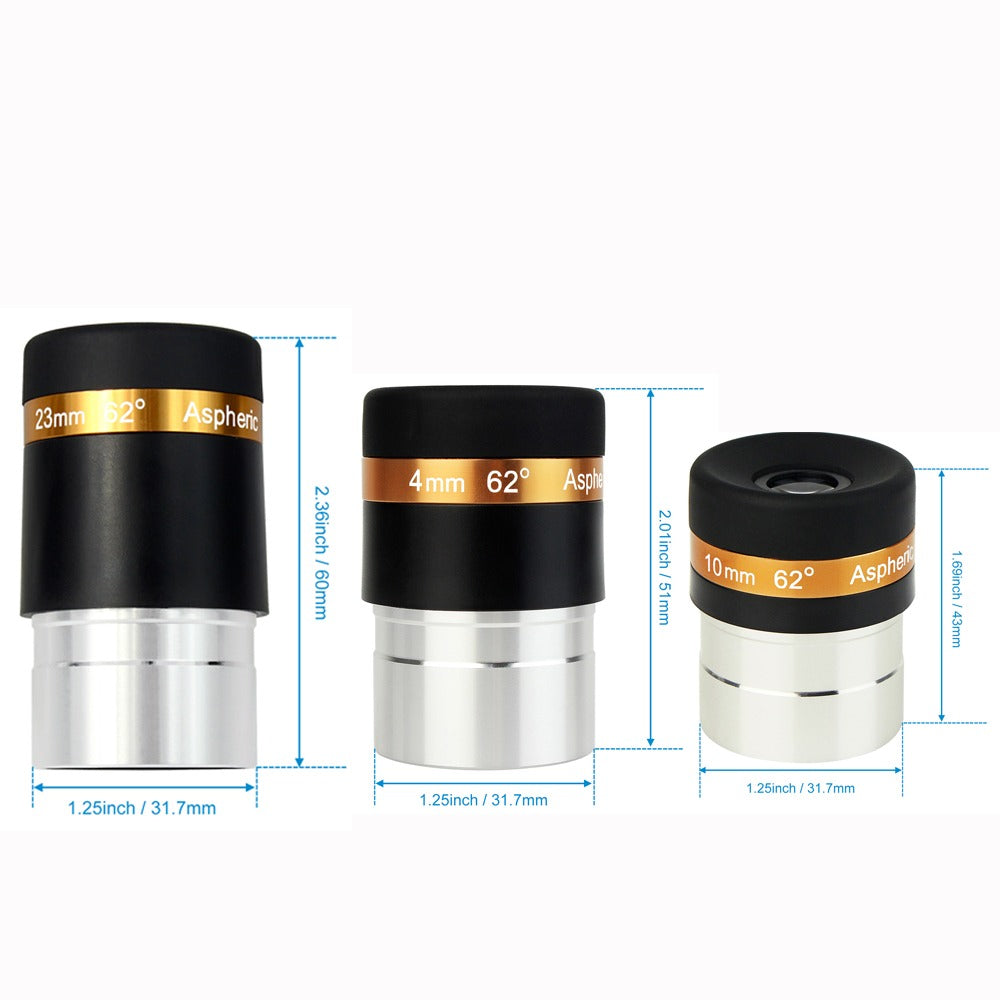 Take TK-OC23MM oculare asferico da 23 mm a 62 gradi da 1,25 pollici