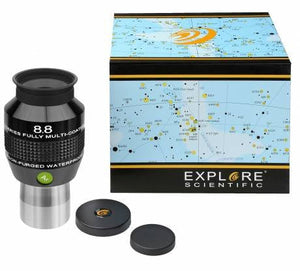 Explore Scientific 82 ar oculare 8 8 mm 1,25 pol per osservazione visuale con telescopi solari o astronomici