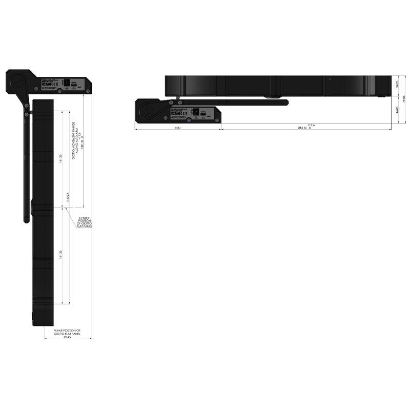 PrimaLuceLab maschera flat field GIOTTO 320 con copertura telescopio ALTO per flat field e calibrazione in astrofotografia