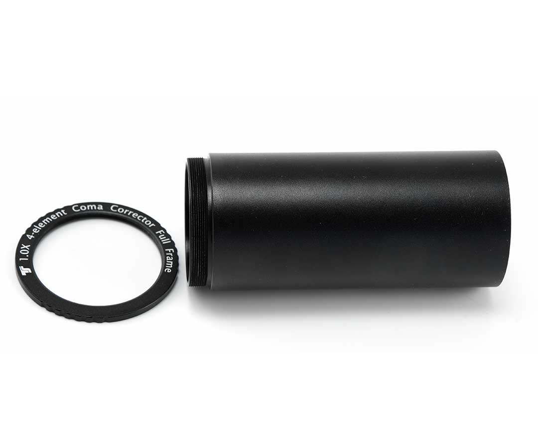 TS Optics newton coma corrector 1 0x tsgpu superflat 4 elementi connessione da 2 per osservazione astronomica e astrofotografia