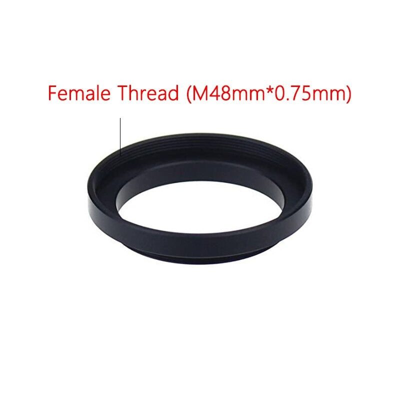 Take anello adattatore da M48x0,75 femmina a T2 M42x0,75 maschio in alluminio con backfocus 1 mm