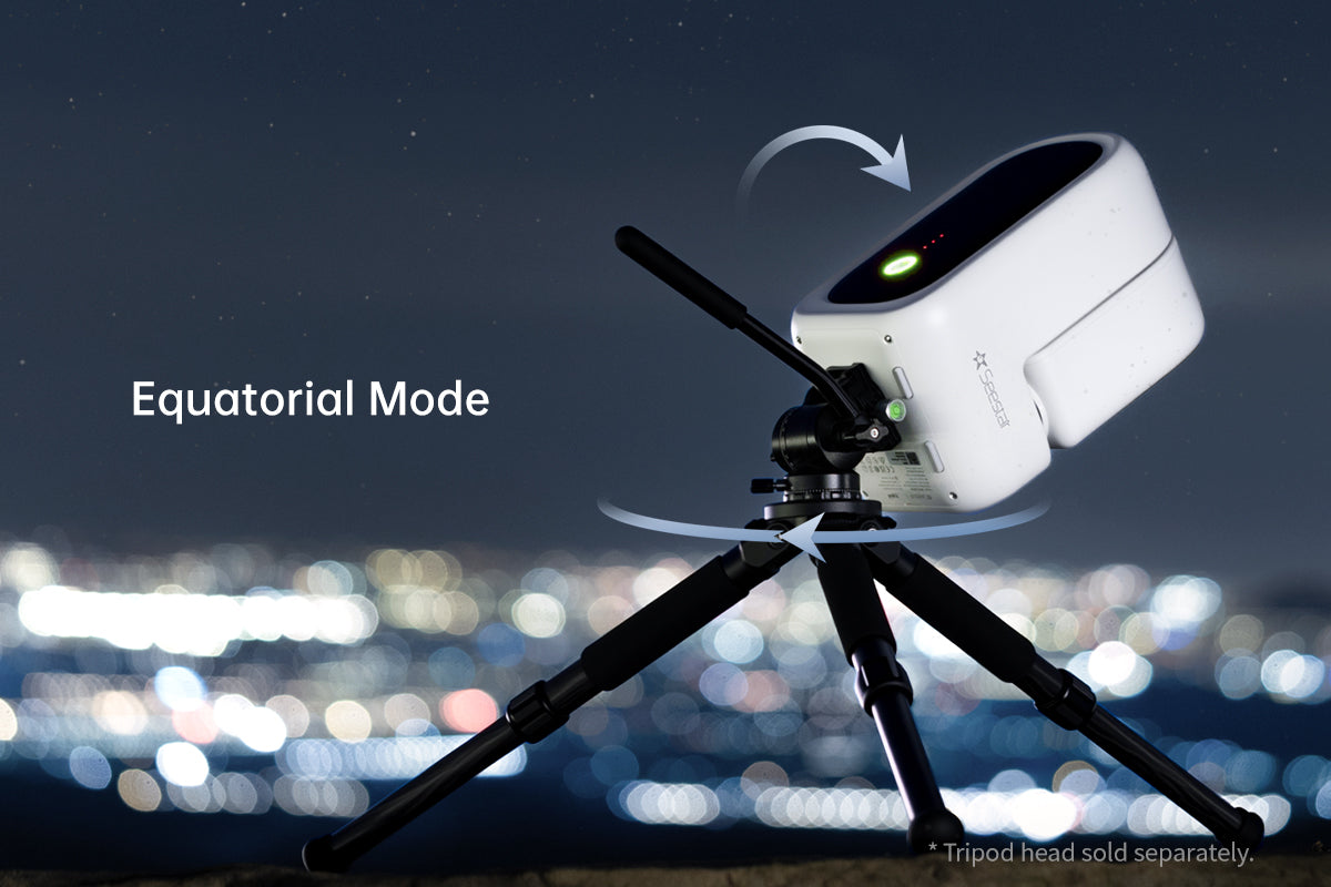 ZWO Seestar S50 Pro: modalita equatoriale per pose lunghe senza rotazione di campo