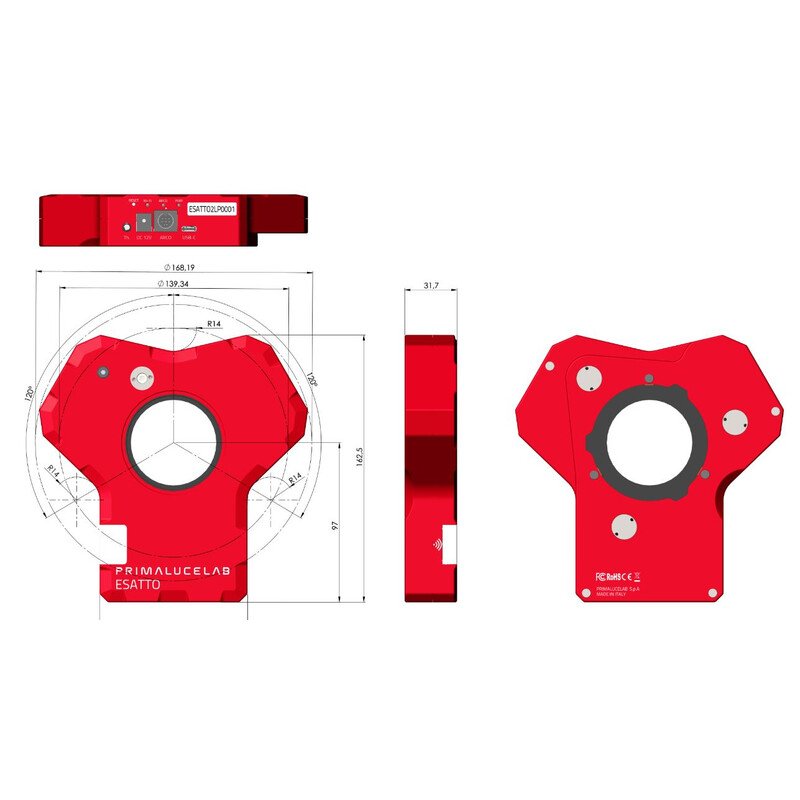 PrimaLuceLab ESATTO 2 low profile focuser per messa a fuoco motorizzata e precisa del telescopio