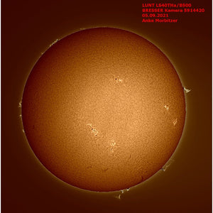 Lunt Solar Systems telescopio solare st 40/400 ls40t ha b600 per osservazione solare sicura e ad alto contrasto
