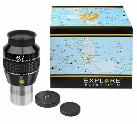 Explore Scientific 82 ar oculare 6 7 mm 1,25 pol per osservazione visuale con telescopi solari o astronomici