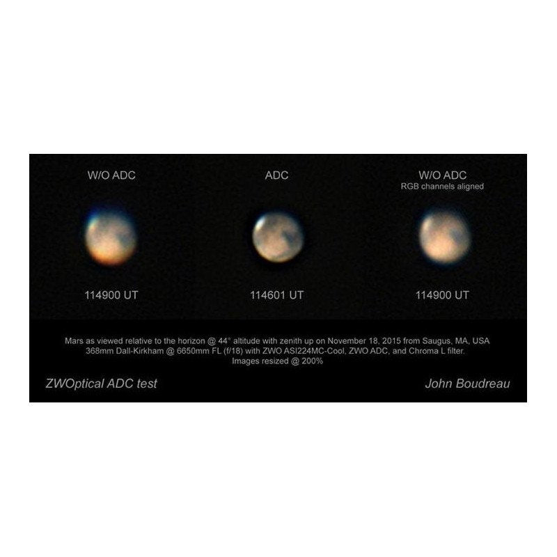 ADC atmospheric dispersion corrector Mark II per correggere il campo e ottimizzare le immagini in astrofotografia