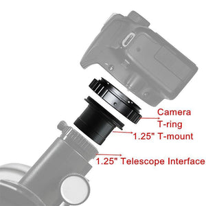 Take TK ASAD5 adattatore da 1,25 pollici a T2 con anello compatibile per sony e mount per collegare accessori fotografici o astronomici