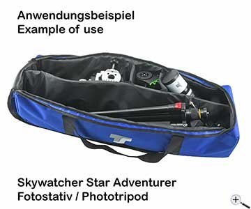 TS Optics borsa da trasporto imbottita con divisori interni flessibili, lunghezza 800 mm per trasporto e protezione dell'attrezzatura