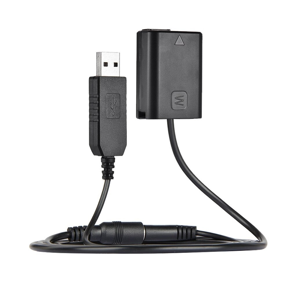 Take dummy battery USB 5V NP-FW50 compatibile Sony A7, A7R e A7S per alimentazione continua