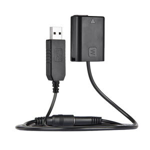 Take dummy battery USB 5V NP-FW50 compatibile Sony A7, A7R e A7S per alimentazione continua