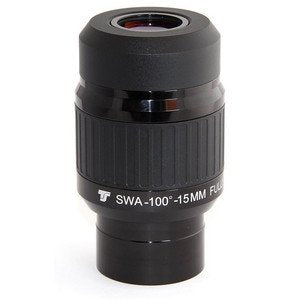 TS Optics oculare serie Ultra 100° da 15 mm e 2" per osservazione visuale con telescopi e microscopi