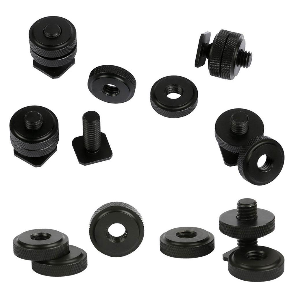 Take vite adattatore hotshoe 6039 con vite da 3/8 pollice e doppio dado