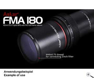 Askar fma180 180 mm f/4,5 apo obiettivo fotografico telescopio da viaggio rifrattore aprocromatico