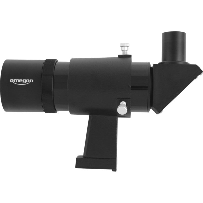Omegon Cercatore 9x50 angolo retto con immagine raddrizzata verticalmente ed orizzontalmente, nero mirino ottico