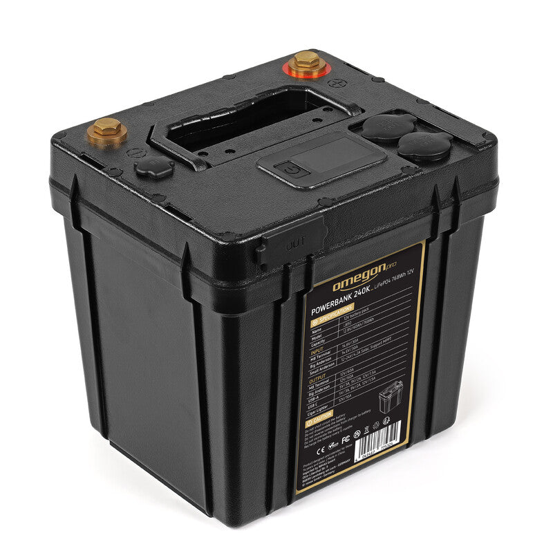 Omegon Pro Powerbank 240k LiFePO4 768Wh 12V batterie