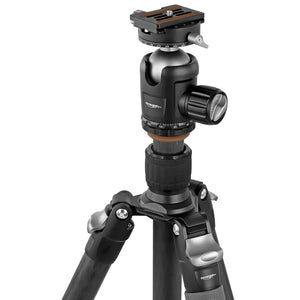 Omegon Treppiede Pro 32mm in fibra di carbonio con testa a sfera di carbonio