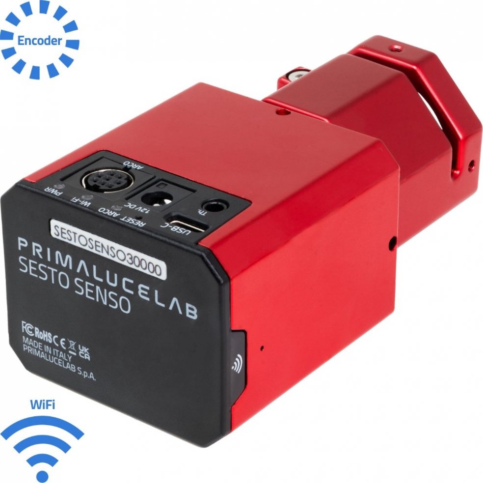 Motore di messa a fuoco robotico PrimaLuceLab SESTO SENSO 3 per focheggiatori esterni Crayford e a cremagliera, con connessione USB-C e Wi-Fi