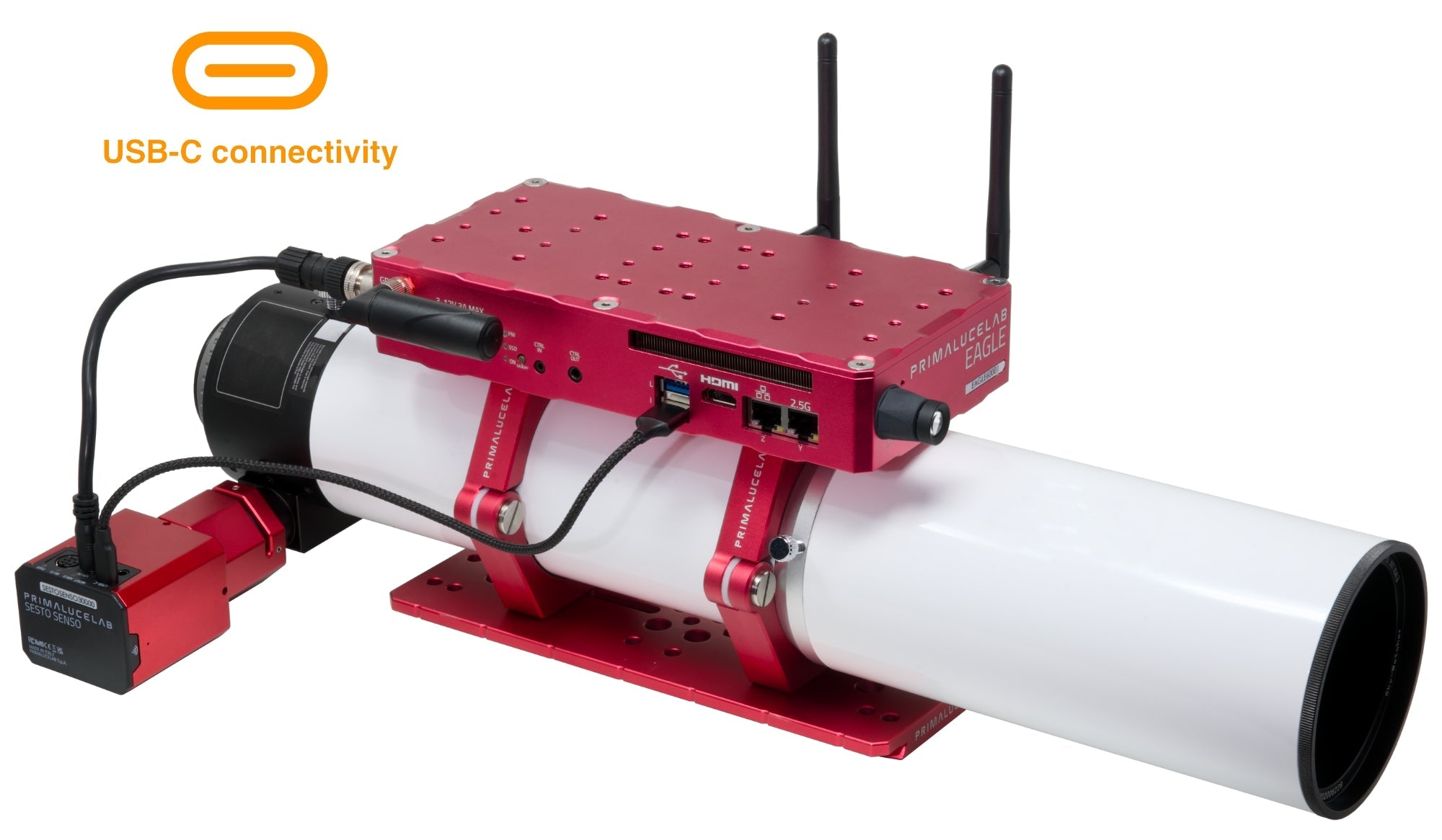 PrimaLuceLab sesto senso 3 motore di messa a fuoco robotico USB c Wi‑Fi per focheggiatori crayford e a cremagliera