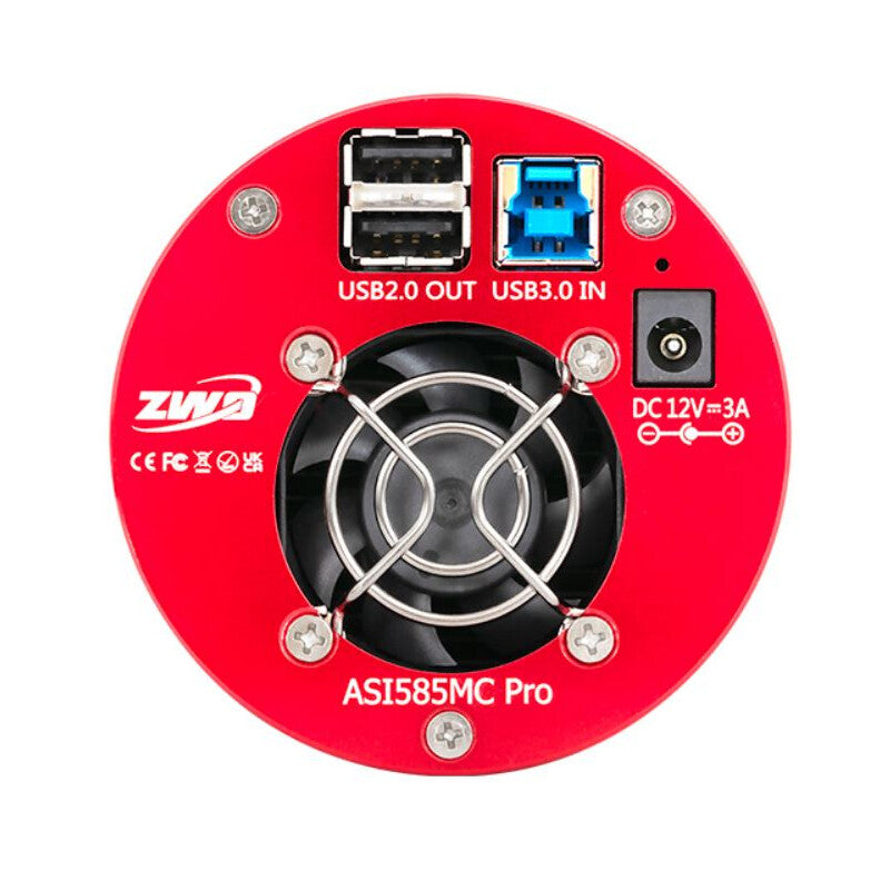 ZWO asi585mc pro camera raffreddata cmos a colori per deep sky e planetario per astrofotografia, riprese planetarie o deep sky