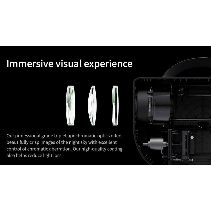 ZWO Seestar s50 telescopio smart apocromatico 50/250 con camera e montatura integrate per osservazione e astrofotografia smart all-in-one
