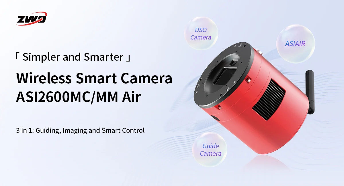 ZWO asi 2600 mc air camera astrofotografia APS-C a colori per astrofotografia, riprese planetarie o deep sky