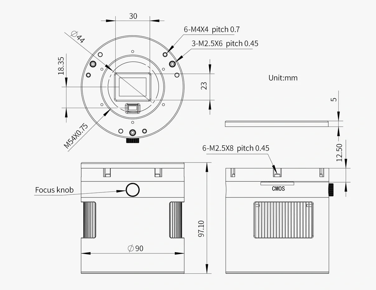 ZWO ASI2600MC Duo fotocamera astronomica a colori per riprese astronomiche e imaging avanzato