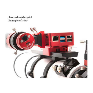Base per supporto cercatore per autoguida e puntamento del telescopio