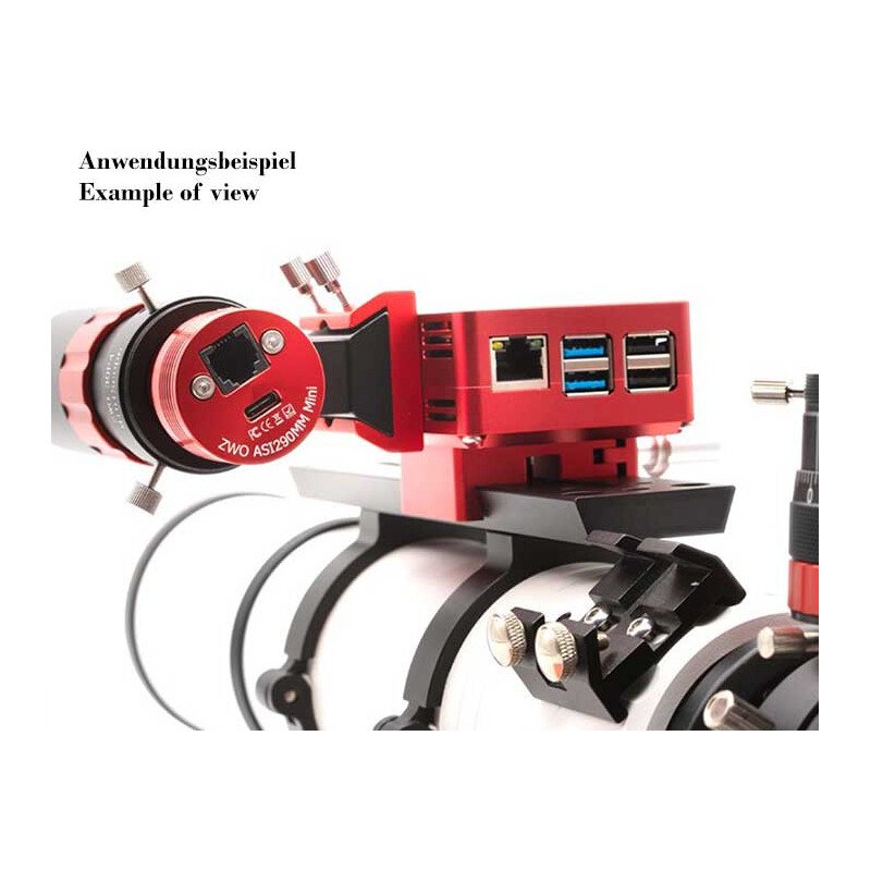 Base per supporto cercatore per autoguida e puntamento del telescopio