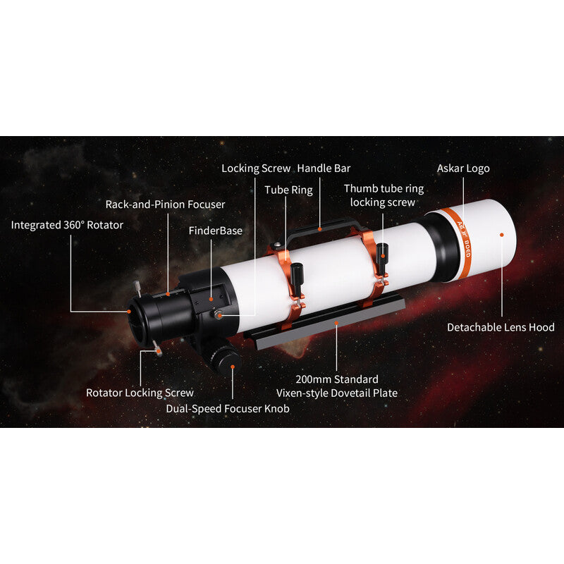 Askar Rifrattore Apocromatico AP 80/560 F7 80ED telescopio