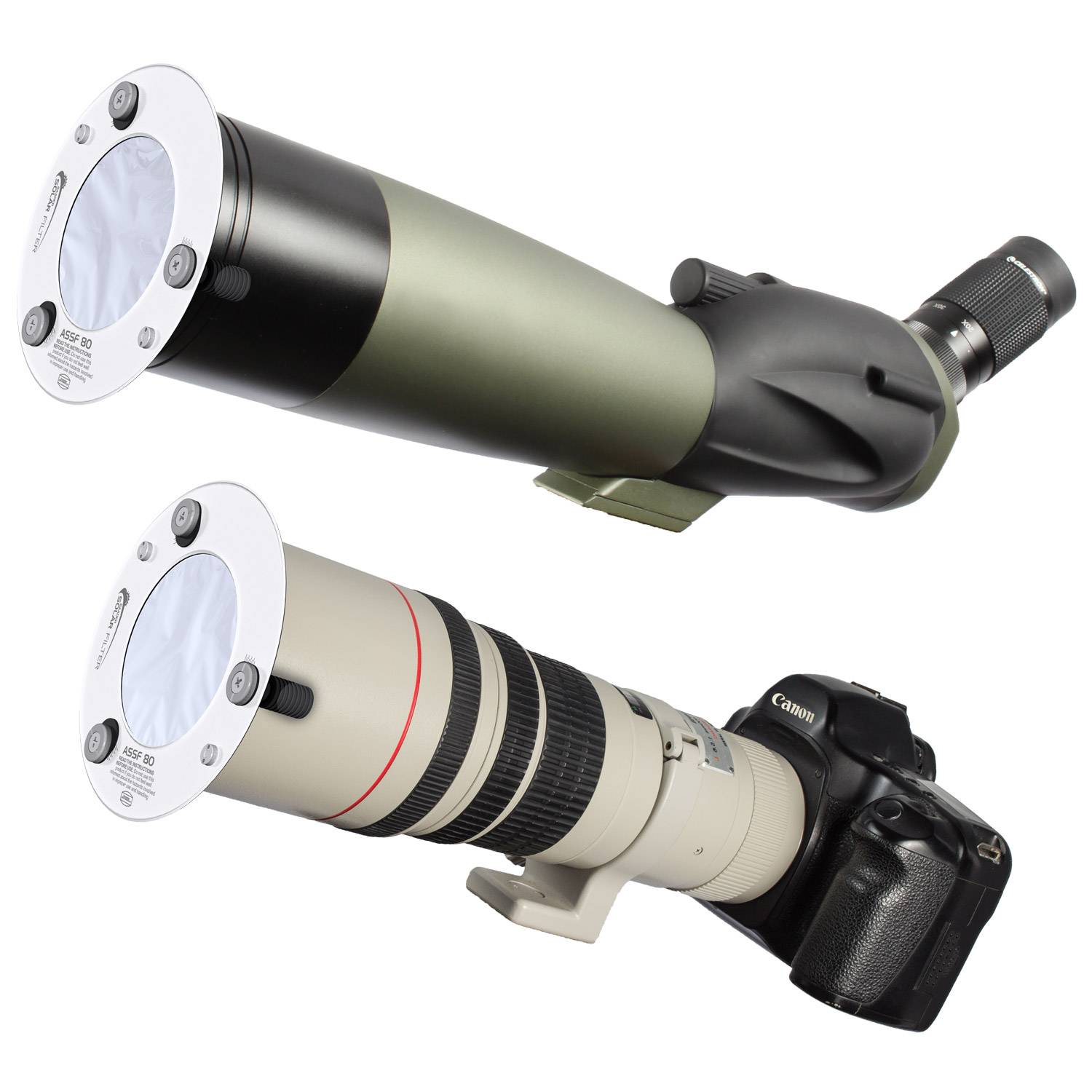 ASSF: AstroSolar Spotting Scope Filtro OD 5.0 (50mm - 150mm) Filtro Solare (Luce Bianca)