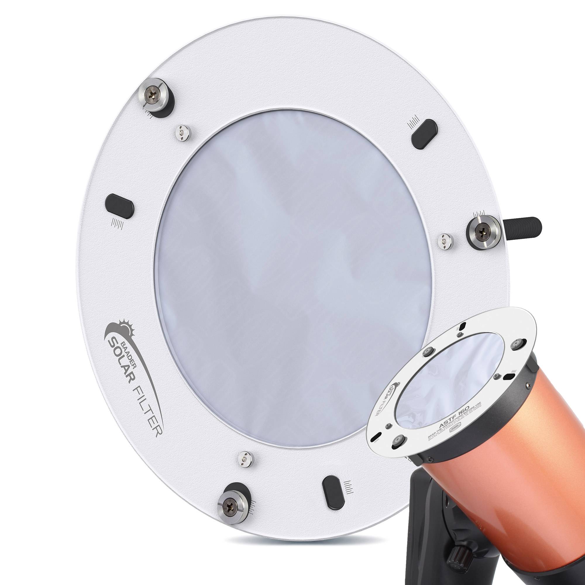 ASTF: AstroSolar Telescope Filtro OD 5.0 (80mm - 280mm) Filtro Solare (Luce Bianca)
