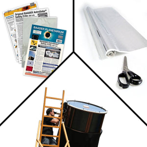 AstroSolar® Safety Film OD 5.0 (ECO-size, 20x29, 100x50, 117x117 cm) Filtro Solare (Luce Bianca)