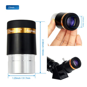 Take TK-OC23MM oculare asferico da 23 mm a 62 gradi da 1,25 pollici
