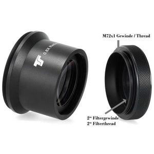 Flattener reducer 0 8x CF APO 102 per calibrazione e protezione del telescopio