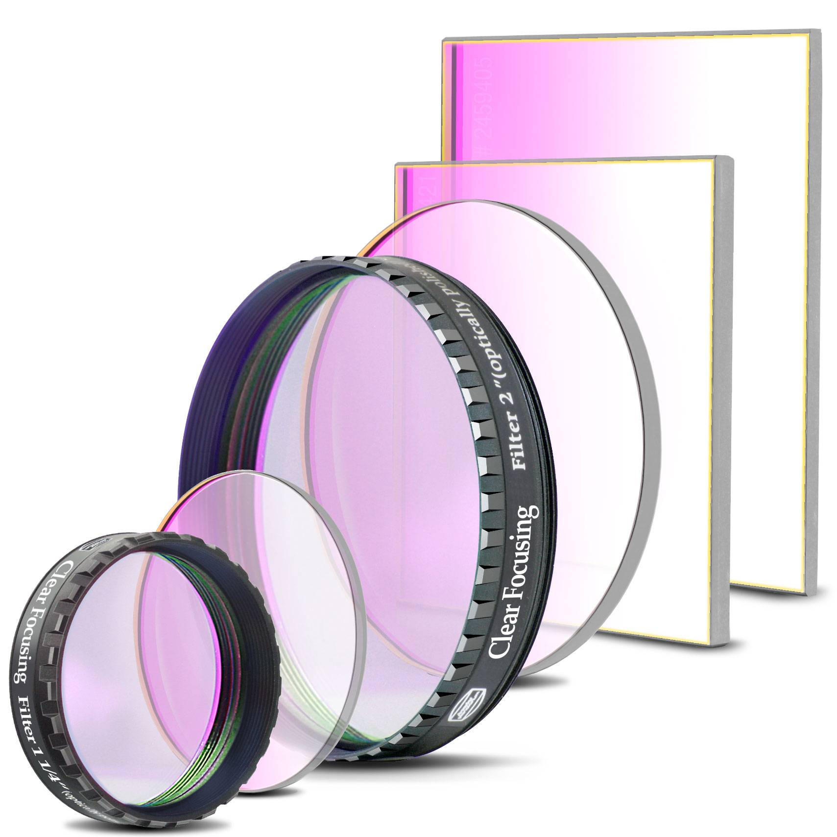 Baader Clearglass Filtro (C) per focusing / dust protection Filtro L-RGB / CMOS