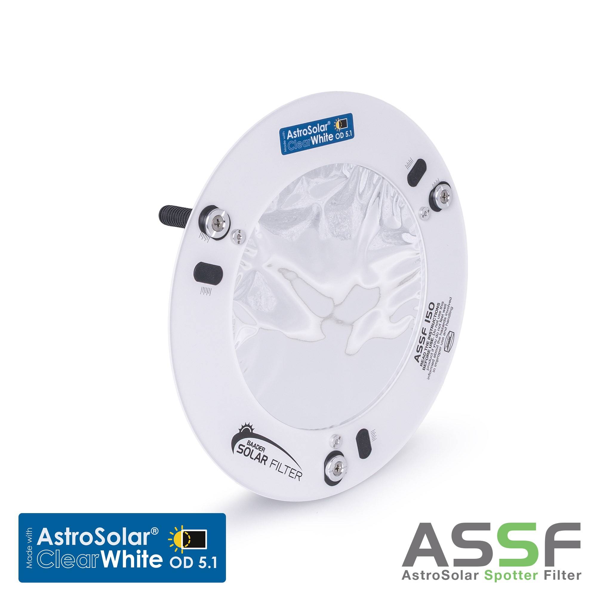 ASSF: AstroSolar® Spotting Scope Filtro OD 5.1 ClearWhite (50mm - 150mm) Filtro Solare (Luce Bianca)